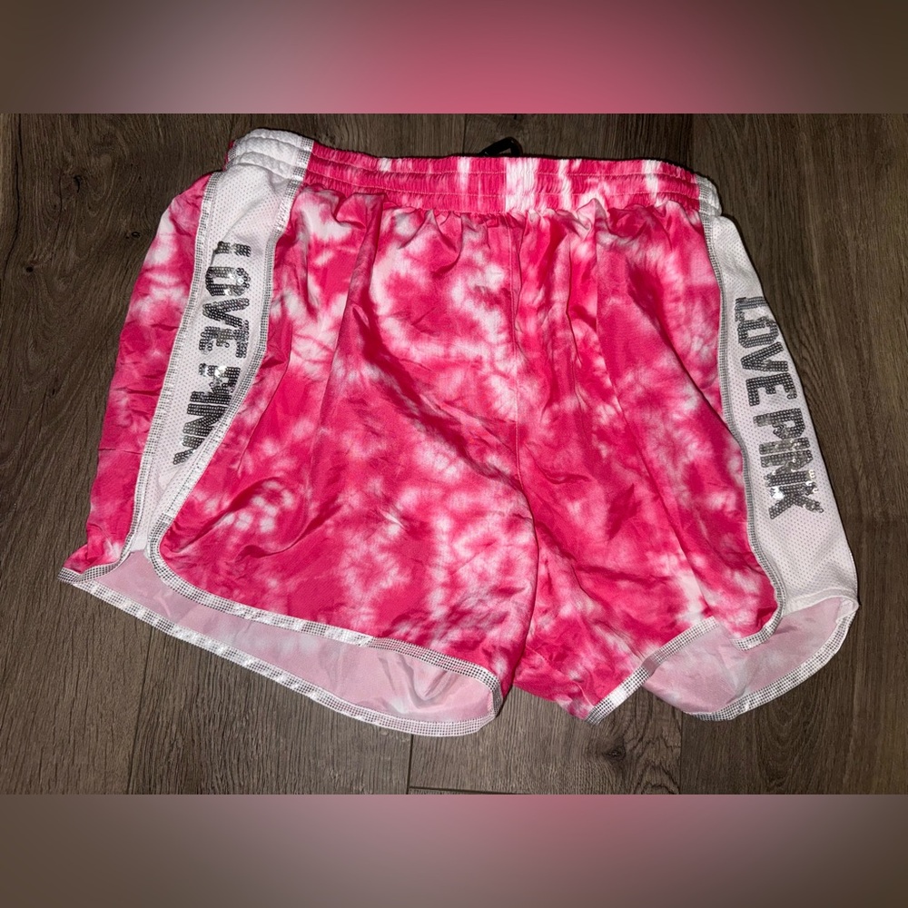 PINK Victoria's Secret pink Tie-Dye Athletic Shorts